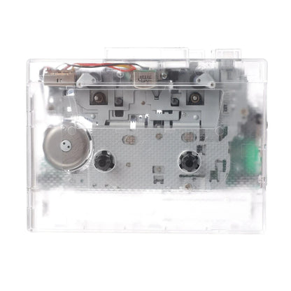 Transparent Tape Player Retro Stereo Cassette Player Walkman Nostalgia Cassette Tape Music Audio Auto Reverse With Bluetooth FM