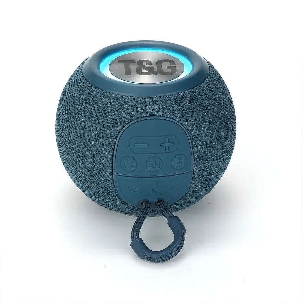 T&G TG337 Bluetooth Speaker Portable TWS Wireless Mini Bass Boombox LED Loudspeaker IPX7 Outdoor Music Player Support BT AUX FM