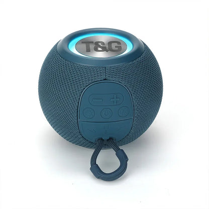 T&G TG337 Bluetooth Speaker Portable TWS Wireless Mini Bass Boombox LED Loudspeaker IPX7 Outdoor Music Player Support BT AUX FM