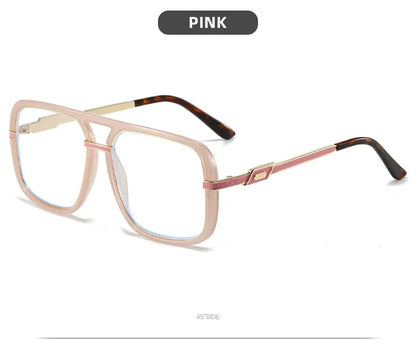 Oversize Square Designer Reading Glasses Women Luxury Brand Double Bridge Prescription Blocking Blue Light Presbyopic Eyeglasses