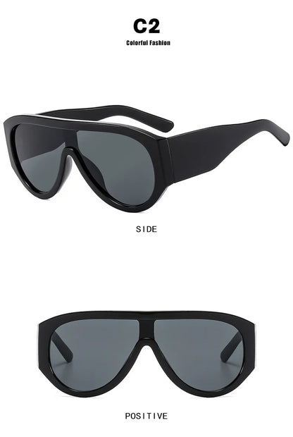 New Women's Men's Big Frame Sunglasses Fashion Retro Trend Sun Glasses Travel Street Photo Holiday Party Beach Eyewear