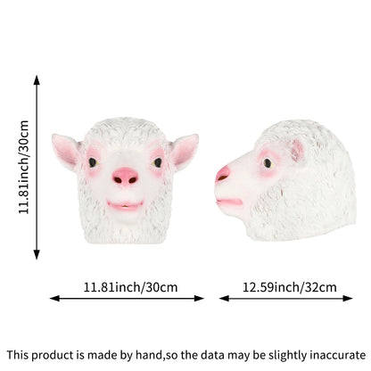Lamb's head cover - Halloween animal mask - suitable for cosplay, carnival - Latex material