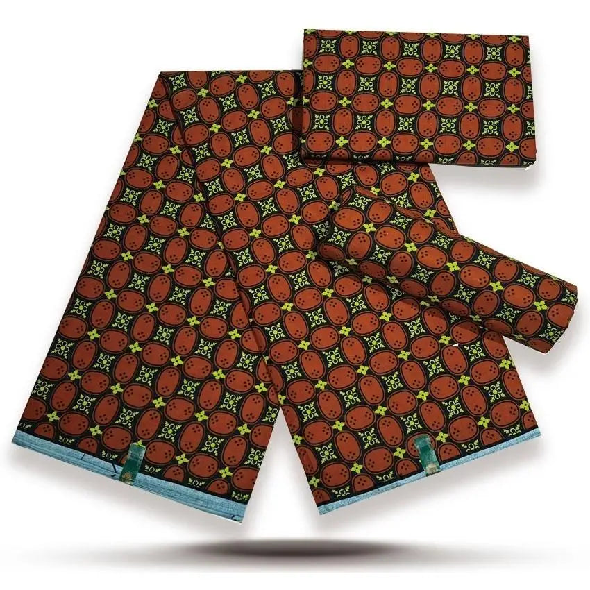 African Wax Fabric Lastest Prints Cotton Material High Quality Pagne Origin Real Ankara Gold Printed For Sewing Wedding Dress