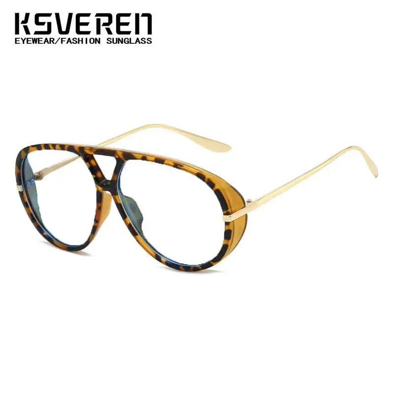 KSVEREN Women Anti Blue Light Reading Glasses Men Fashion Prescription Glasses Optical Glasses Big Frame Presbyopic Eyewear