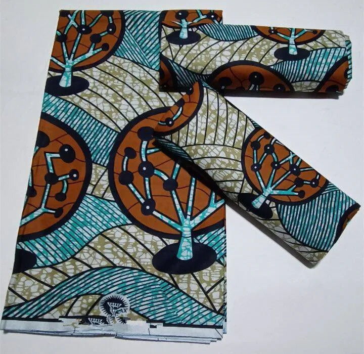 Grand Super Original African Wax Fabric High Quality Nigerian Print Ankara Fabric For Sewing 6 Yard Women Dress 100% Cotton