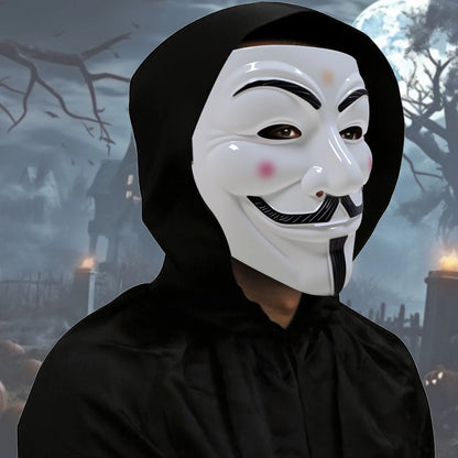V Mask Anonymous Guy Fawkes Mask Halloween Mask Hacker Mask Horror Style Christmas Gift