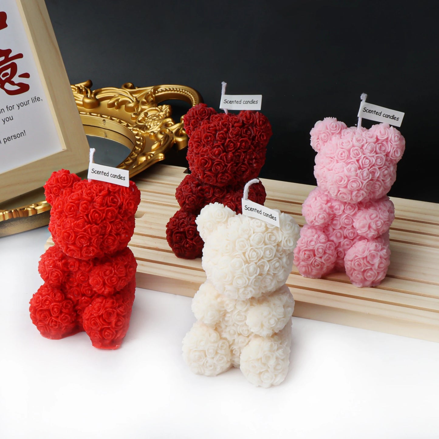 3D Cute Bear Rabbit Scented Candle DIY Dream Unicorn Candle Decoration Handmade Gifts Home Decoration Candle Gifts Wedding Decor