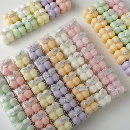 Little Bubble Cube Candle Handmade Scented Candle Aromatherapy Soy Wax Candle Wedding Birthday Candles Party Home Decoration
