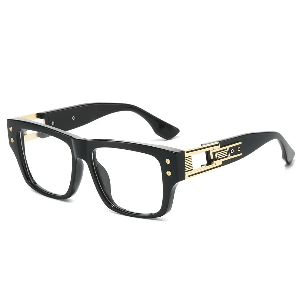 Retro Square Big Size Anti Blue Light Reading Glasses Men Prescription Optical Lenses Eyewear Brand Design Eyeglass Frame