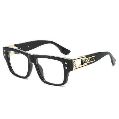 Retro Square Big Size Anti Blue Light Reading Glasses Men Prescription Optical Lenses Eyewear Brand Design Eyeglass Frame