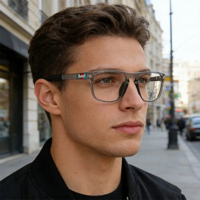 Men Square Photochromic Reading Glasses Presbyopia Glasses Clear Lens Optical Eyeglasses Customized Diopter Prescription Glasses