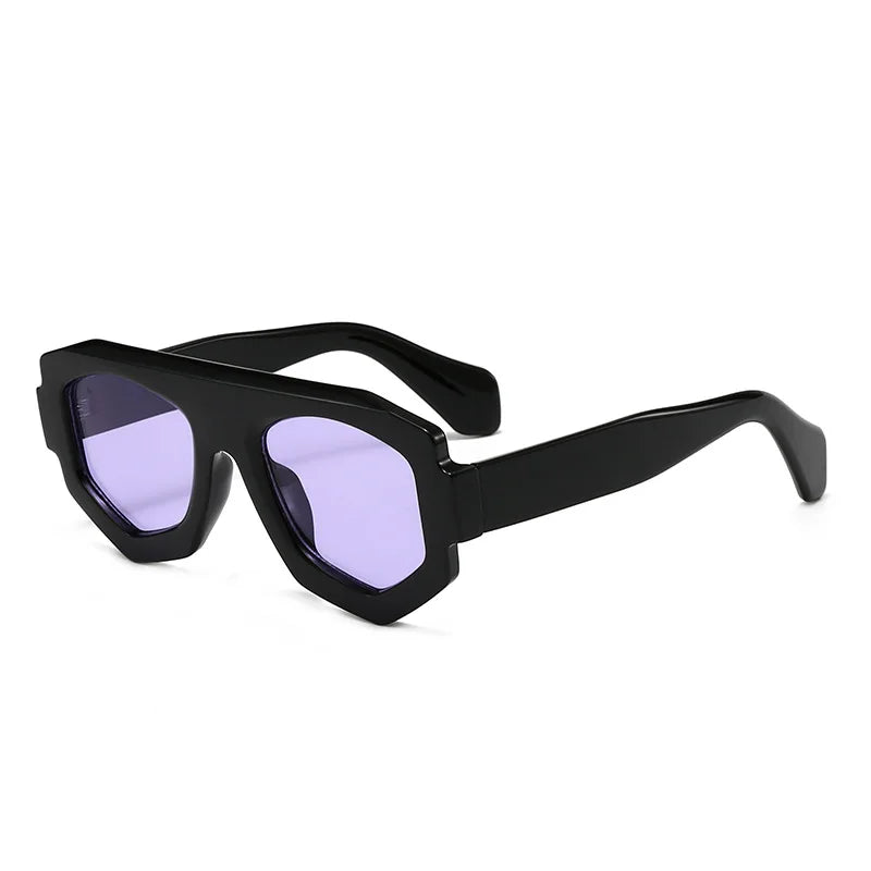 JNPCXI New Fashion Irregular Square Women Sunglasses Shades UV400 Retro Green Men Sun Glasses