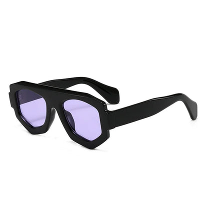 JNPCXI New Fashion Irregular Square Women Sunglasses Shades UV400 Retro Green Men Sun Glasses