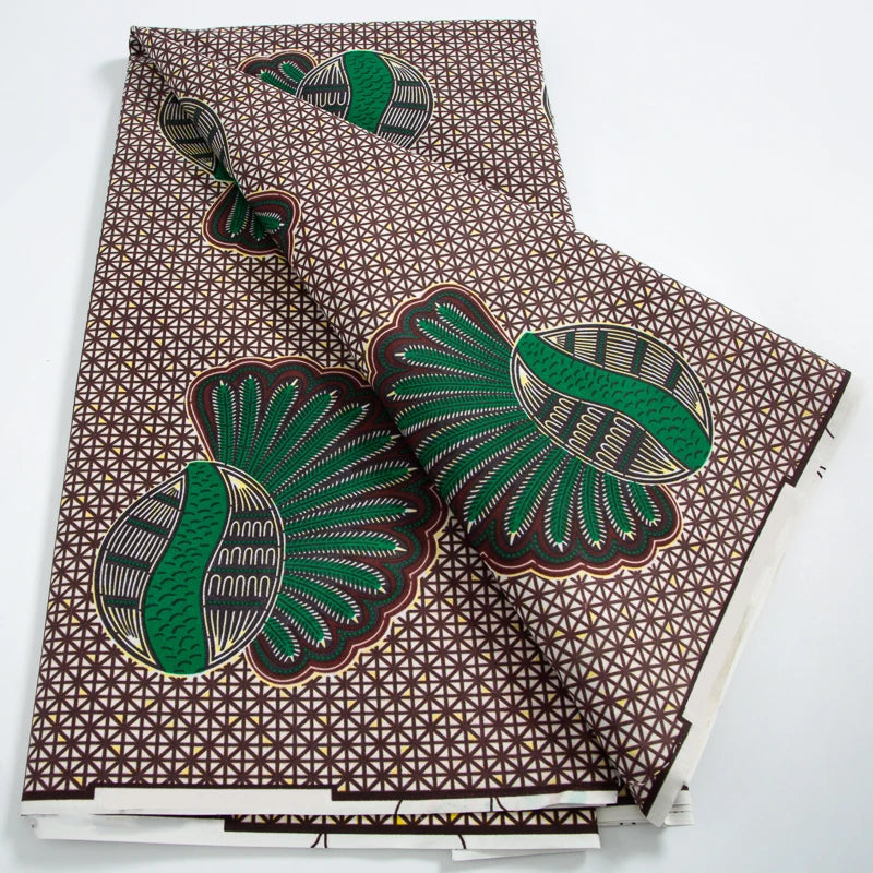 African New Wax Fabric Nigeria Ankara Wax Fabrics Newest Design Block Prints Batik Dutch For Dresses Sewing Cloth Materials