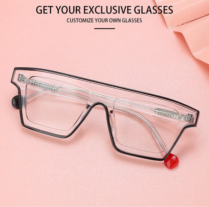 R56012 Oversized Rectangle Reading Glasses +1.00 +2.00 +3.00 Retro Eyeglasses for Hyperopia Glasses Presbyopia Eyeglasses
