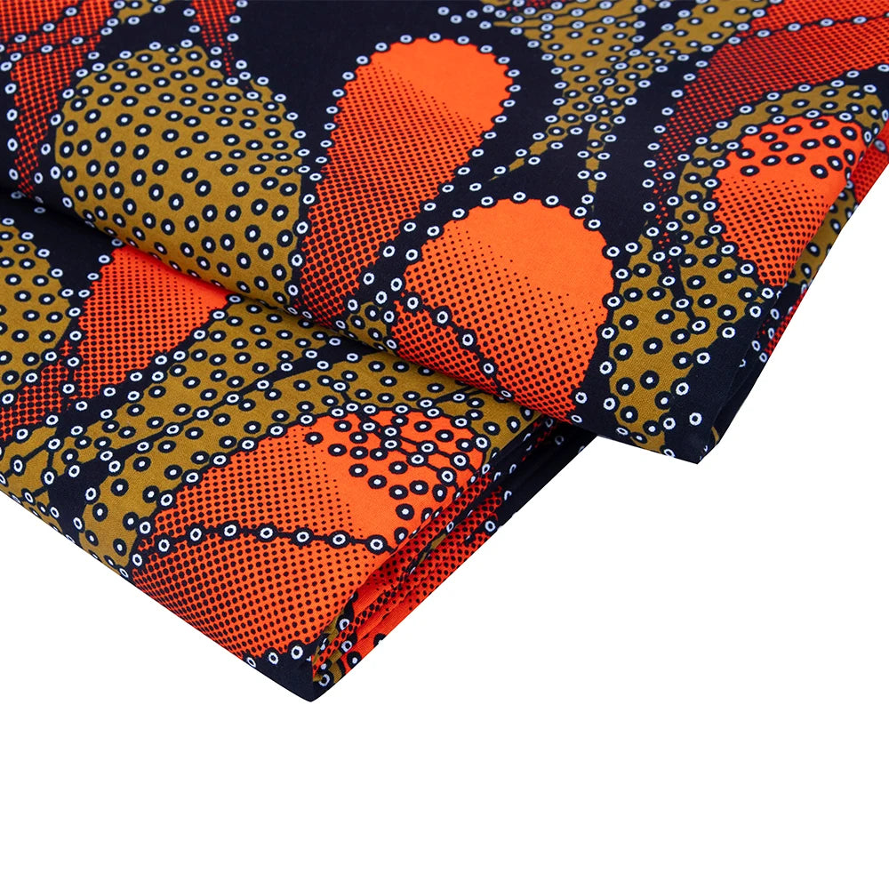 African Fabric Cloth By The Yard 3/6 Yards Ankara Print Wax Fabric for Party Dress Making and Sewing FP6625