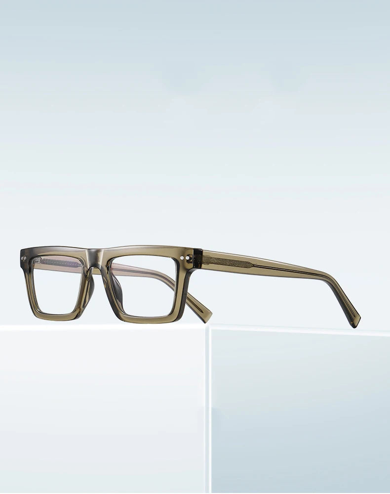 57176 Fashion Optical Spectacle Frames Men Popular Spring Hinge Glasses Frame Women Trend Square Transparent Eyeglass
