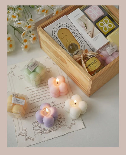 Little Bubble Cube Candle Handmade Scented Candle Aromatherapy Soy Wax Candle Wedding Birthday Candles Party Home Decoration