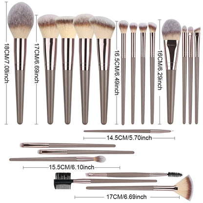 Professional 3-20Pcs Makeup Brush Set Super soft detail Blush highlighter Foundation Concealer Eyeshadow Brush Women Beauty Tool