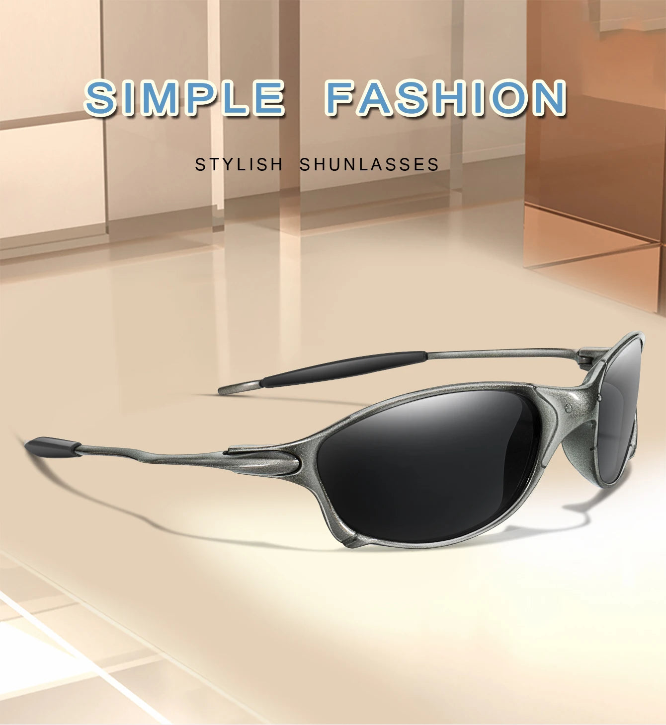 Men Women Sunglasses Metal and Plastic Light weight Frame UV400 Outdoor Sports Fishing Cycling Running, Hiking, Driving Goggles