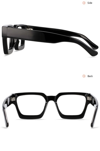 54290 High Quality Acetate Optics Glasses Frame Retro Square Eyewear Designer Luxury Prescription Glasses Frames Optical Eyewear