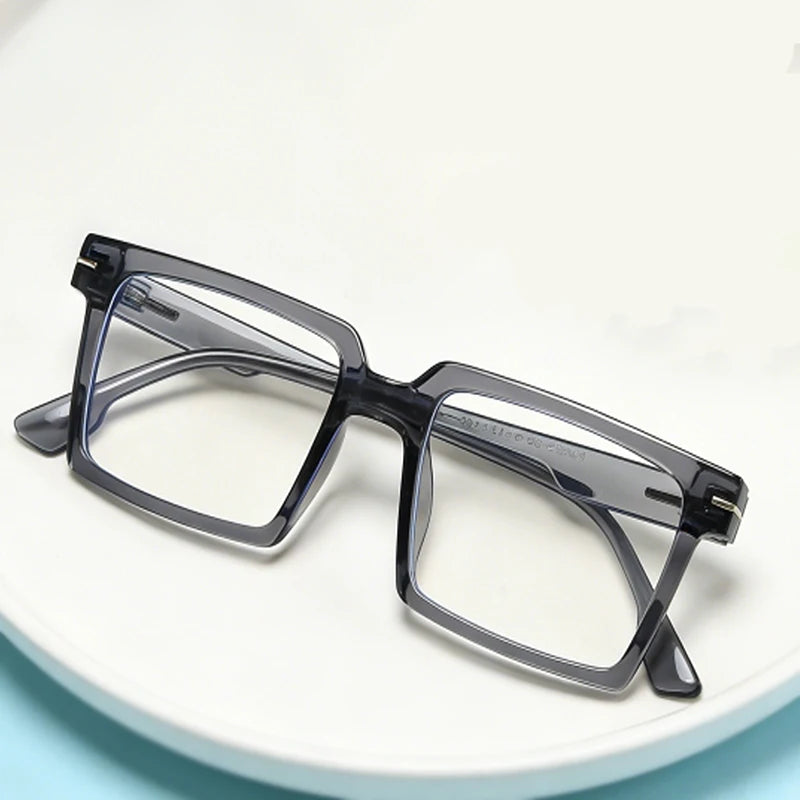 Square Women Reading Eyeglass Fashion Progressive Glasses Man's Myopia Eyewear Customized Prescription Lenses