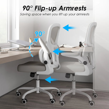 Office Chair, Mesh Ergonomic Office Chair with Lumbar Support, Comfy Computer Desk Chair