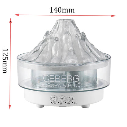 Volcano Flame Diffuser Essential Oil Diffusers for Home Bedroom Air Humidifier Remote Control 7 Colours Lights Timer shutdown