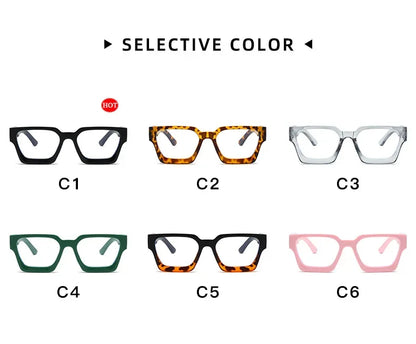 New Transparent Computer Glasses Frame Women Men Anti Blue Light Square Eyewear Blocking Glasses Optical Spectacle Eyeglass