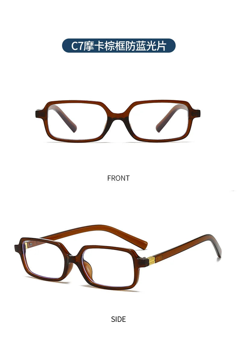 Computer Glasses Frame Women Men Anti Blue Light Rectangle Eyewear Blocking Glasses Optical Spectacle Eyeglass Square
