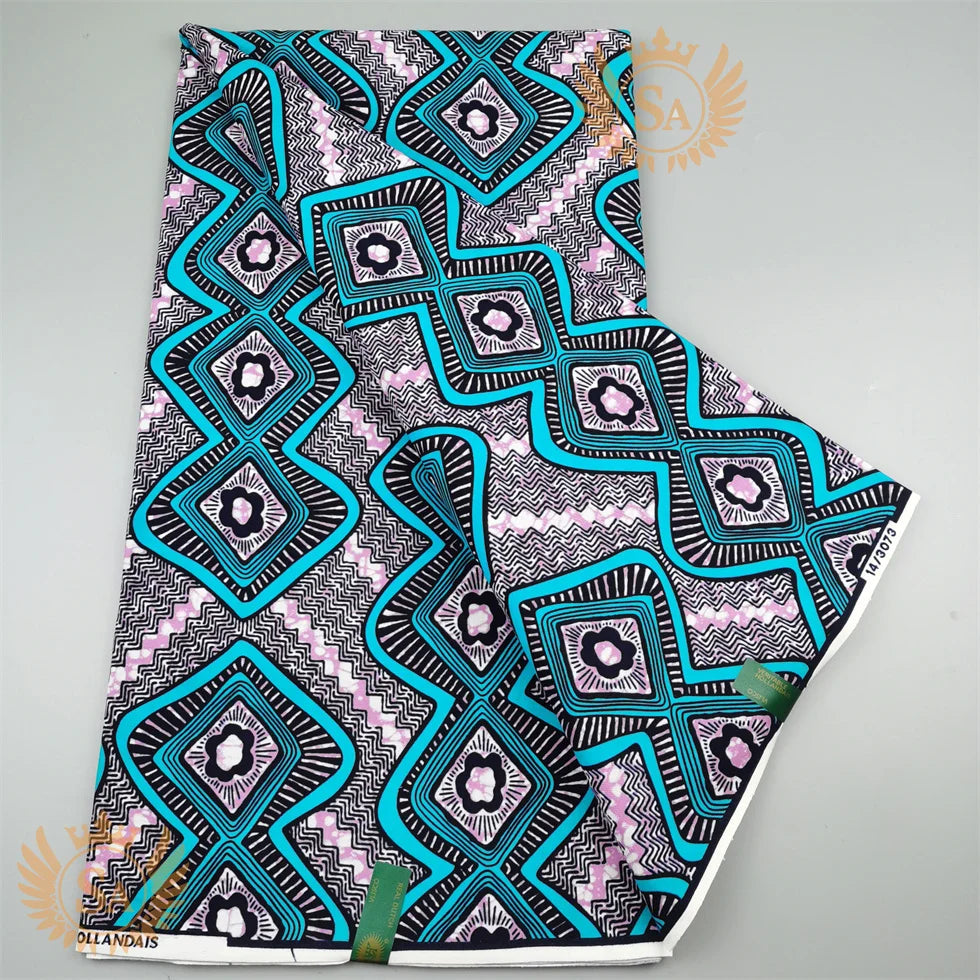 2024 New Hot Sale African Wax Veritable Wax Guaranteed Real High Quality wax print fabric Pagne African Ankara abc