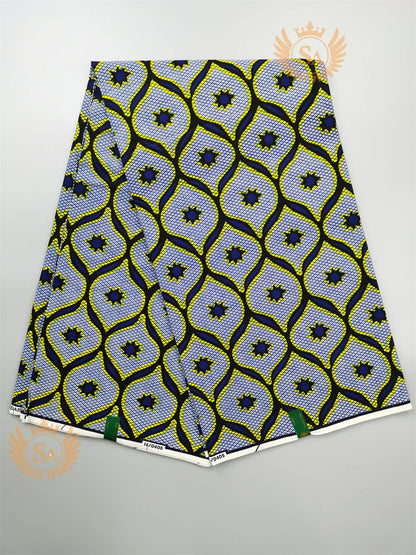 2024 New Hot Sale African Wax Veritable Wax Guaranteed Real High Quality wax print fabric Pagne African Ankara abc