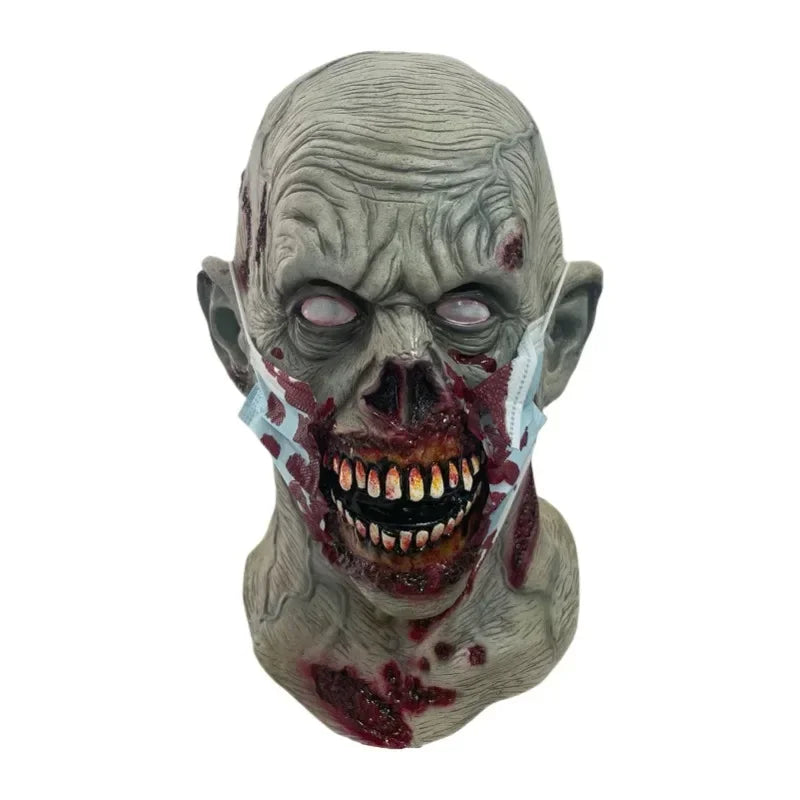 Horror Halloween Masks Cosplay Zombie Headgear Costume Props Accessories Carnival Dress Up Party Masquerade Ball Fancy Dress