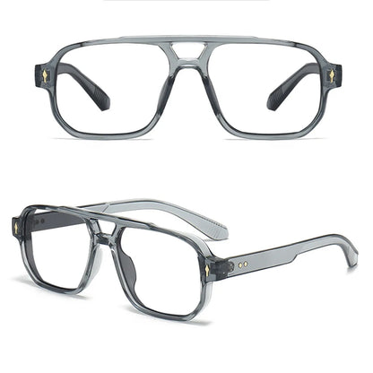 Blue Light Resistant Presbyopia Glasses for Men and Women Elegant Green Square Eyeglasses Frames Comfortable Reading Glasses
