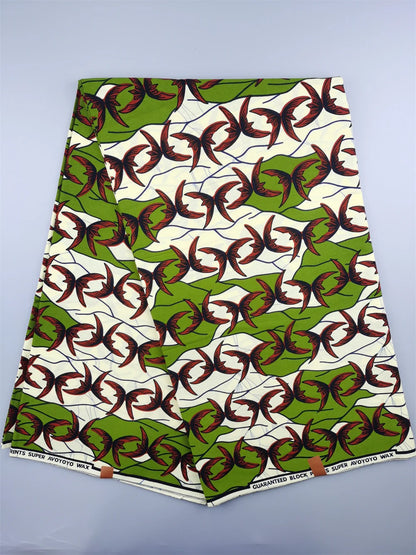 Ankara Fabric African Real Wax Print Fabric 100% Cotton High Quality 6 Yards African Fabric for Party Dress Nigeria