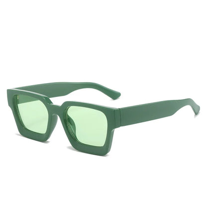 JNPCXI Fashion Square Women Luxury Sunglasses Retro Green Brand Designer Men Trending Sun Glasses Shades UV400