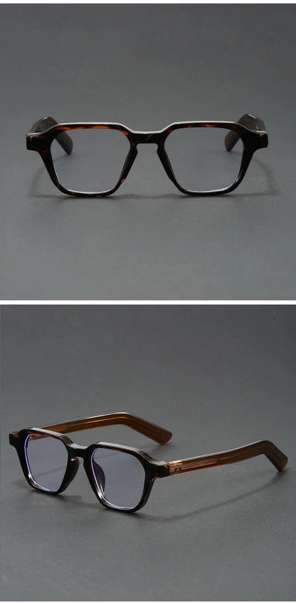 Men's Reading Glasses Blue Light Optical Lenses with Recipe Woman Vintage Tr90 Photochromic Lens Women's Eyeglasses with Frame