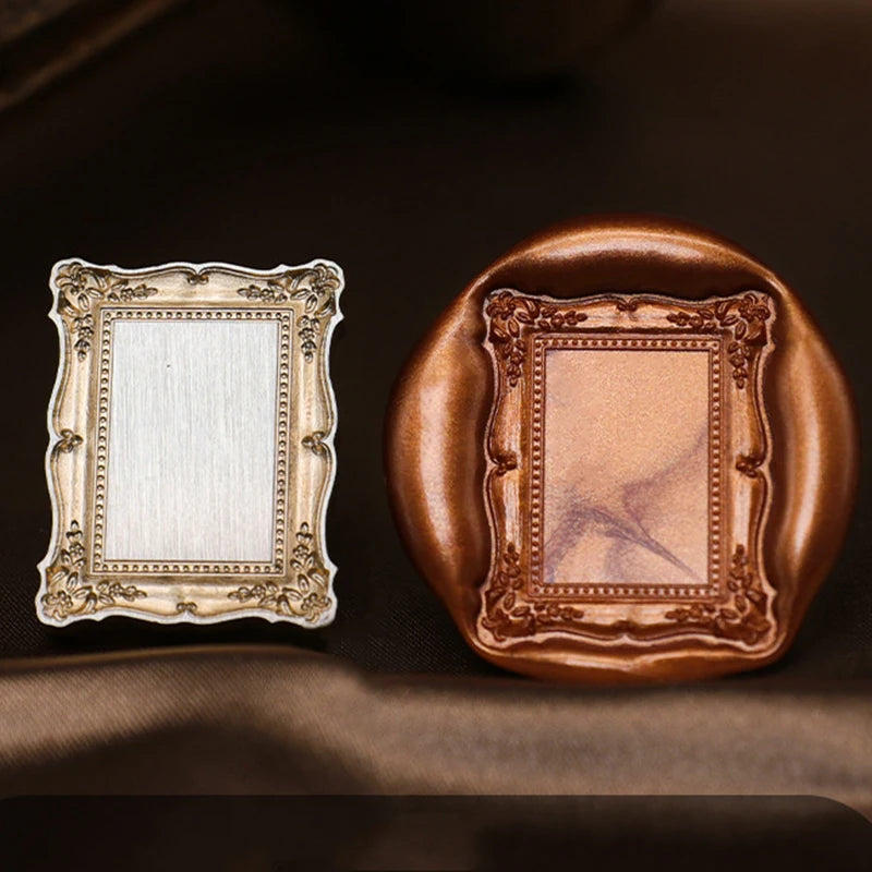 Photo Frame Series Sealing Wax Stamp Head Fire Paint Seal Wax Stamp Heads For DIY Scrapbooking Envelope Wedding Party Invitation