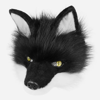 Wolf Mask Half Face Animal Dog Fox Werewolf Masks for Halloween Party Cosplay Costume Props