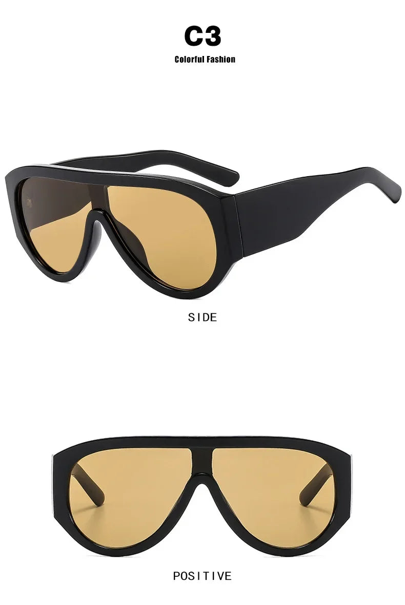 New Women's Men's Big Frame Sunglasses Fashion Retro Trend Sun Glasses Travel Street Photo Holiday Party Beach Eyewear