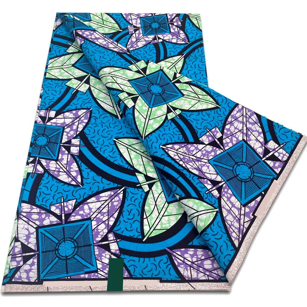 African Real Wax Prints Fabric Ankara Wax 100% Cotton Fabric Guaranteed Veritable Original Sewing Material