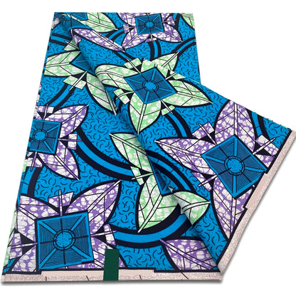 African Real Wax Prints Fabric Ankara Wax 100% Cotton Fabric Guaranteed Veritable Original Sewing Material