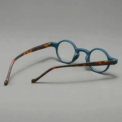 UVLAIK Fashion Reading Glasses Men Women Ultralight Small Round Spectacles Frame High Definition Presbyopic Eyeglasses