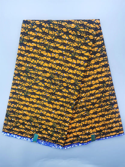 Ankara Fabric African Real Wax Print Fabric 100% Cotton High Quality 6 Yards African Fabric for Party Dress Nigeria