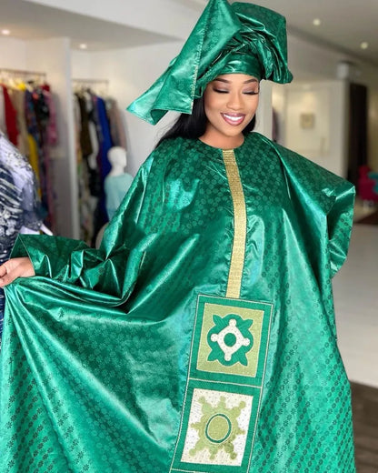 Free Style African Dress For Woman Embroidery Design Ladys Clothes Plus Size Dresses For Women