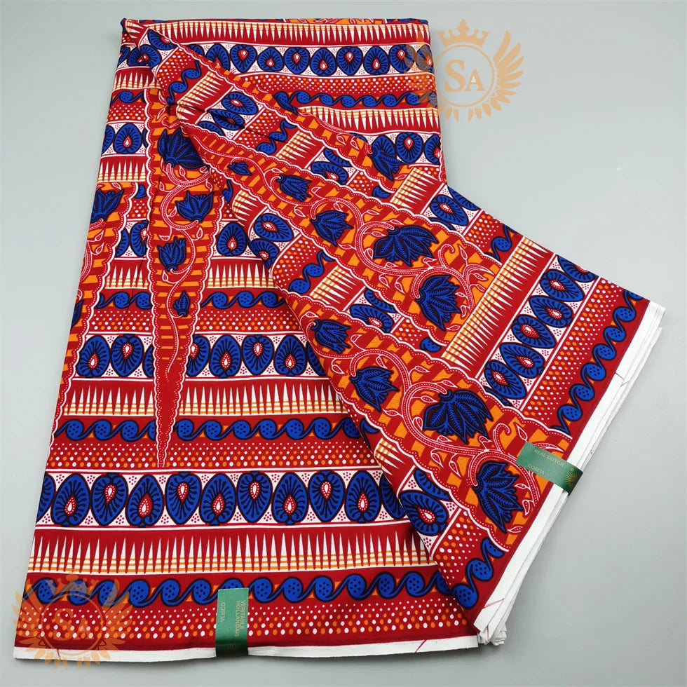 2024 New Hot Sale African Wax Veritable Wax Guaranteed Real High Quality wax print fabric Pagne African Ankara abc