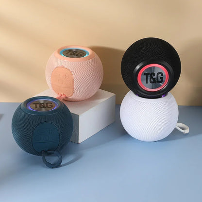 T&G TG337 Bluetooth Speaker Portable TWS Wireless Mini Bass Boombox LED Loudspeaker IPX7 Outdoor Music Player Support BT AUX FM