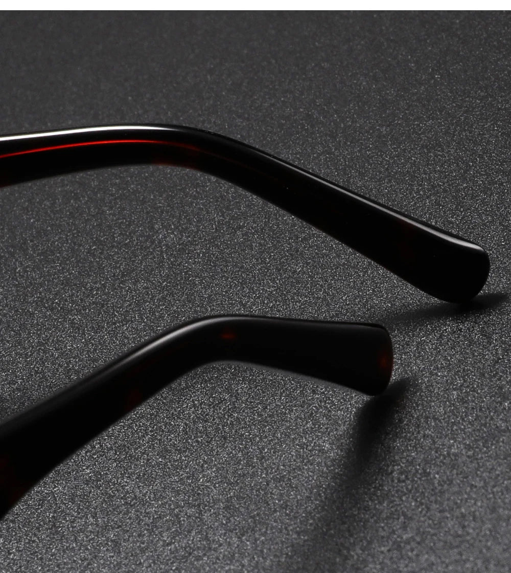 Luxury Brand Designer Thick Acetate Oversized Frame for Men Women Trendy Optical Eyewear Stylish Shield For Men lentes de sol