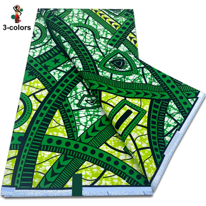 2025 Guaranteed Veritable Original African Wax Print Fabric Real Nigerian 100% Cotton Ankara Wax Fabric Soft Pagne Spuer Batik