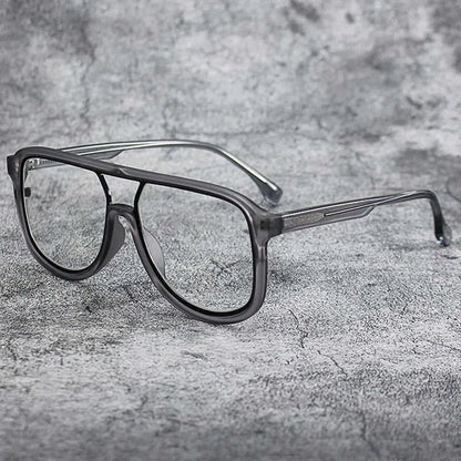 Fashoin Large Frame Anti Blue Light Glasses Frame Men Women Oversized Optical Prescription Eyewear Computer Goggles Eyeglasses
